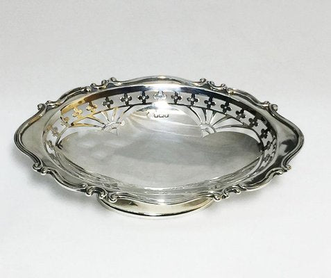 Small English Silver Basket from Martin, Hall & Co. Sheffield, 1910-UCH-1224862