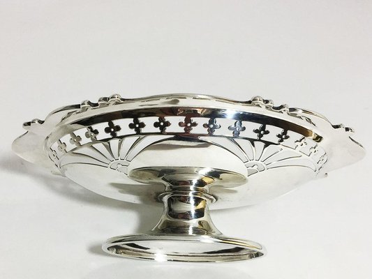 Small English Silver Basket from Martin, Hall & Co. Sheffield, 1910-UCH-1224862