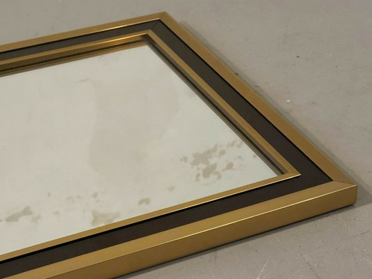 Small French Square Shabby-Chic Mirror by Maison Jansen, 1970s-NLF-1397386