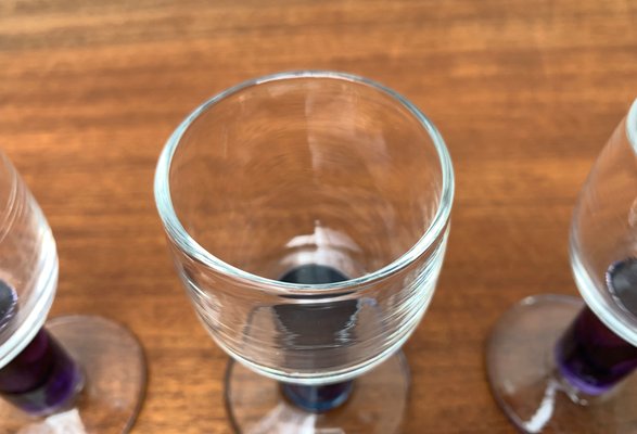 Small German Design Glasses by Regina Kaufmann for Glashagen Hütte, Set of 4-UAH-1189839