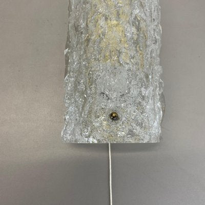 Small German Ice Glass Wall Light, 1970s-QZ-1727013