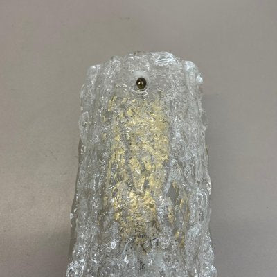 Small German Ice Glass Wall Light, 1970s-QZ-1727013