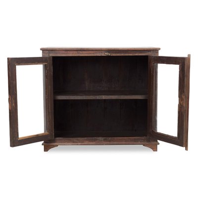 Small Glazed Buffet in Solid Wood-NQ-1756167