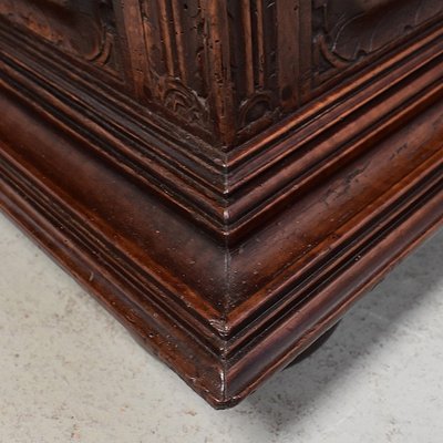 Small Gothic Walnut 2-Part Buffet, 19th Century-RVK-1422963