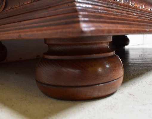 Small Gothic Walnut 2-Part Buffet, 19th Century-RVK-1422963