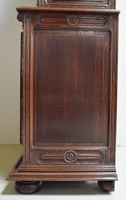 Small Gothic Walnut 2-Part Buffet, 19th Century-RVK-1422963