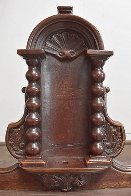 Small Gothic Walnut 2-Part Buffet, 19th Century-RVK-1422963