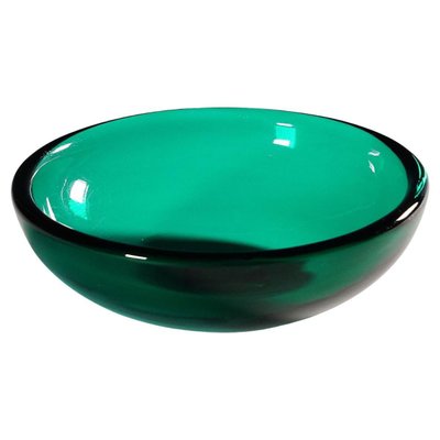 Small Green Murano Glass Bowl attributed to Carlo Scarpa, Venini, 1930s-KJP-1444451