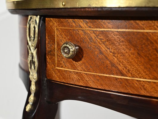 Small Half-Moon Console Table in Mahogany, 1890s-RVK-1771076