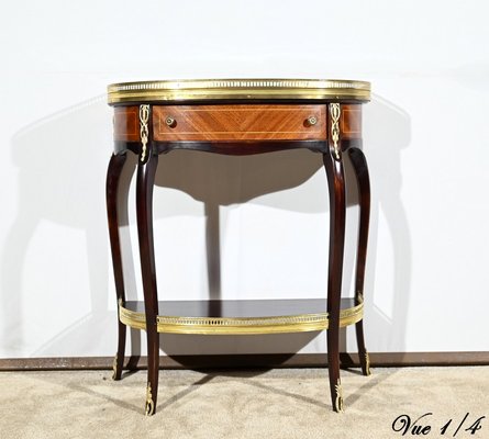 Small Half-Moon Console Table in Mahogany, 1890s-RVK-1771076