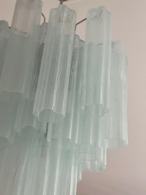 Small Ice blue Murano Glass Tubular Chandelier-ARN-1104818