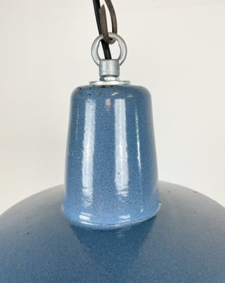 Small Industrial Enamel Pendant Lamp, 1960s-CGF-1408518