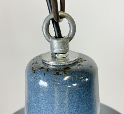 Small Industrial Enamel Pendant Lamp, 1960s-CGF-1408518