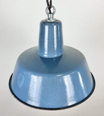 Small Industrial Enamel Pendant Lamp, 1960s-CGF-1408518