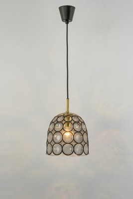 Small Iron & Clear Glass Pendant Lights from Limburg, Germany, 1960s-UGR-1298064