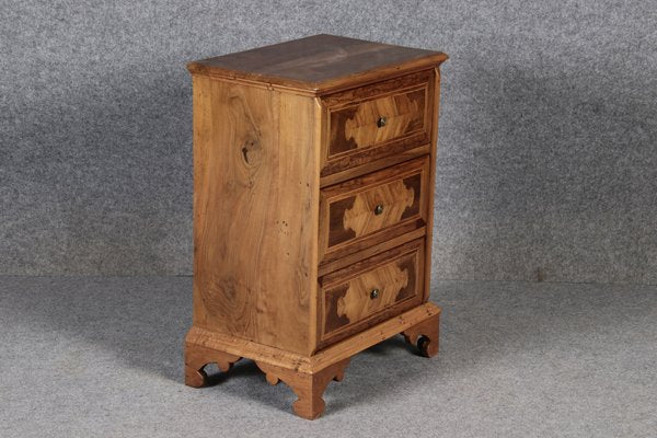 Small Italian Baroque Chest of Drawers in Walnut, 1750s-DXD-1790780