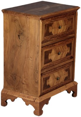 Small Italian Baroque Chest of Drawers in Walnut, 1750s-DXD-1790780