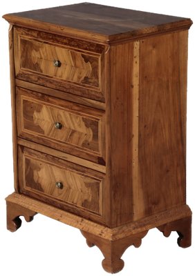 Small Italian Baroque Chest of Drawers in Walnut, 1750s-DXD-1790780