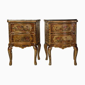 Small Italian Lacquered Commodes, 19th-Century, Set of 2-MBH-1031579