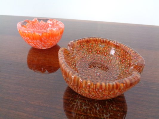 Small Italian Murano Glass Ashtrays, 1960s, Set of 2-RDW-838254