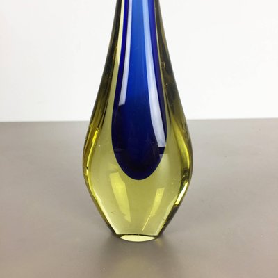 Small Italian Murano Glass Sommerso Single-Stem Vase by Flavio Poli, 1960s-QZ-1131864