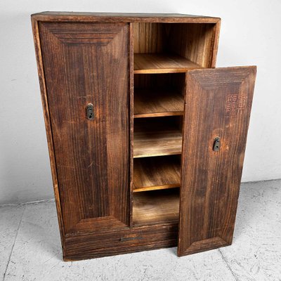 Small Japanese Tansu Storage Cabinet, 1940s-DWL-1816241