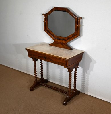 Small Louis-Philippe Mahogany Dressing Table, 19th Century-RVK-1395809