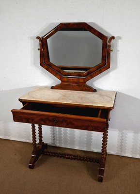 Small Louis-Philippe Mahogany Dressing Table, 19th Century-RVK-1395809