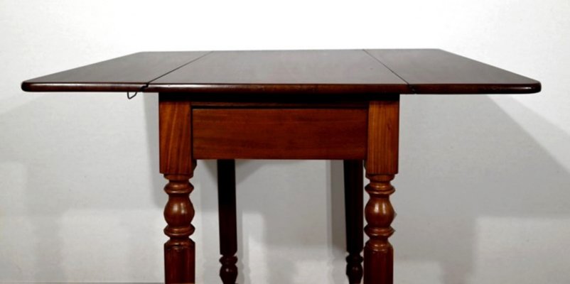 Small Louis Philippe Mahogany Side Table, 19th Century-RVK-1394741