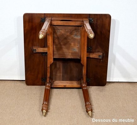 Small Louis Philippe Mahogany Side Table, 19th Century-RVK-1394741