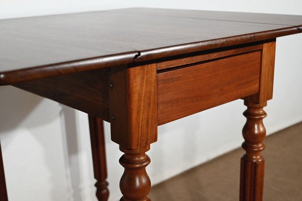 Small Louis Philippe Mahogany Side Table, 19th Century-RVK-1394741