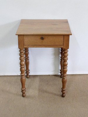 Small Louis-Philippe Style Oak Table, Late 19th Century-RVK-1089876