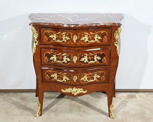 Small Louis XIV-Louis XV Transition Style Chest of Drawers, Early 20th Century-RVK-1764577