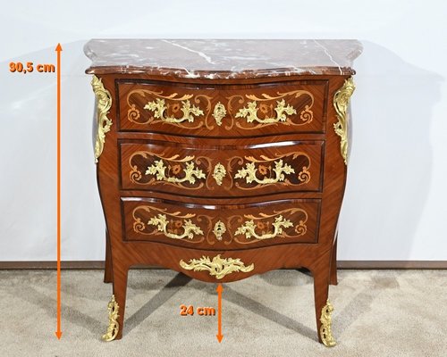 Small Louis XIV-Louis XV Transition Style Chest of Drawers, Early 20th Century-RVK-1764577