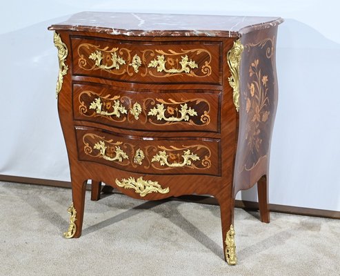 Small Louis XIV-Louis XV Transition Style Chest of Drawers, Early 20th Century-RVK-1764577