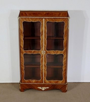 Small Louis XIV or Napoleon III Wooden Showcase Cabinet, 1850s-RVK-1268186