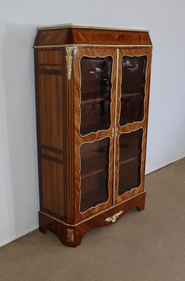 Small Louis XIV or Napoleon III Wooden Showcase Cabinet, 1850s-RVK-1268186