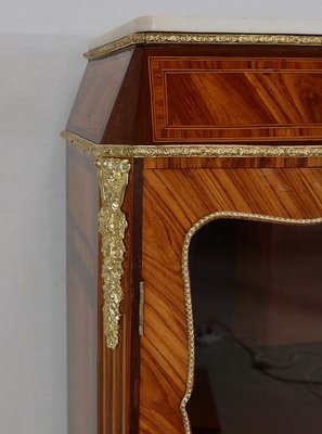 Small Louis XIV or Napoleon III Wooden Showcase Cabinet, 1850s-RVK-1268186