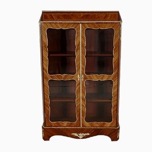 Small Louis XIV or Napoleon III Wooden Showcase Cabinet, 1850s-RVK-1268186