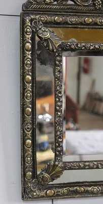 Small Louis XIV Style Brass Mirror, 1800s-RVK-857955