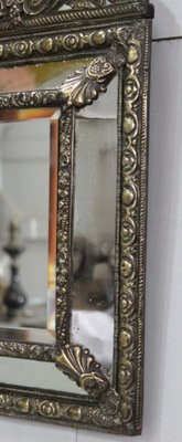 Small Louis XIV Style Brass Mirror, 1800s-RVK-857955