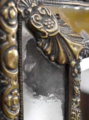 Small Louis XIV Style Brass Mirror, 1800s-RVK-857955