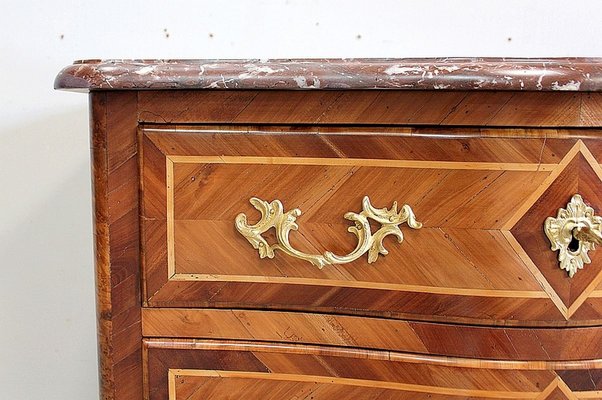 Small Louis XIV Style Wooden Chest of Drawers-RVK-891431