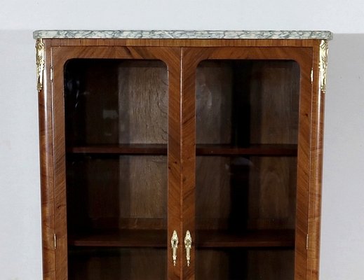 Small Louis XV or Louis XVI Transition Style Showcase Cabinet in Wood-RVK-1268178