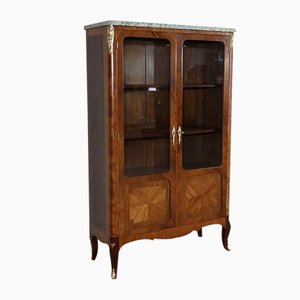 Small Louis XV or Louis XVI Transition Style Showcase Cabinet in Wood-RVK-1268178