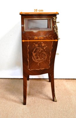 Small Louis XV Style Mahogany Showcase Dresser, 19th Century-RVK-1394781