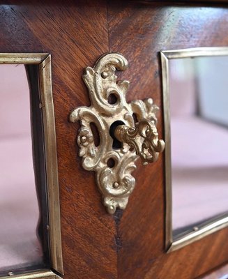 Small Louis XV Style Mahogany Showcase Dresser, 19th Century-RVK-1394781