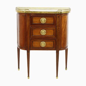 Small Louis XVI Demilune Chest in Walnut-KMT-1314243