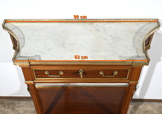 Small Louis XVI Mahogany Console Table-RVK-1771147