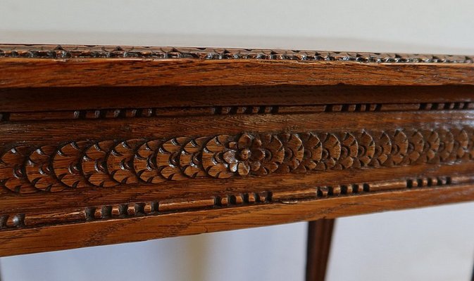 Small Louis XVI Side Table in Solid Oak, 1900-RVK-1337979